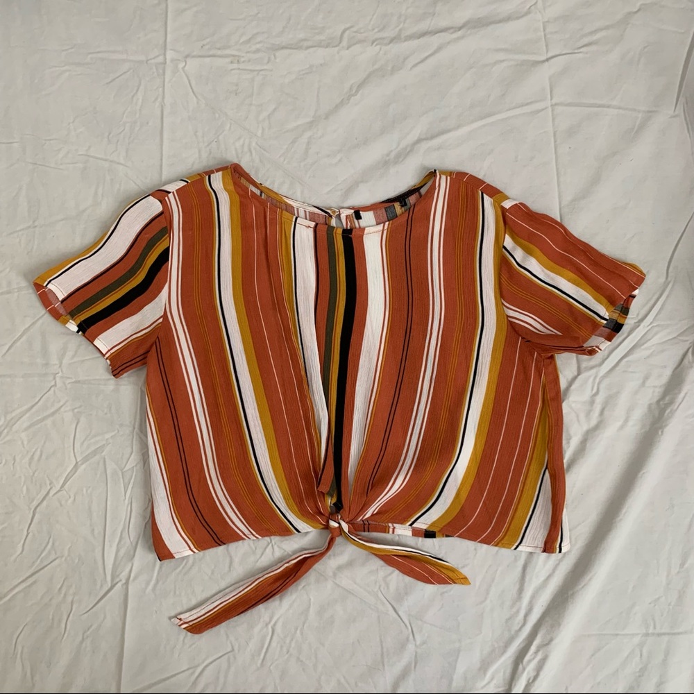 Womens tie front top